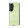 クリアケース［ Houndstooth Pattern Green with LANVIN en Bleu logo- ランバン 千鳥格子柄 グリーン ］