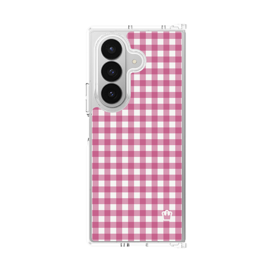 クリアケース［ Checkered Pink - ギンガムチェック ピンク ］