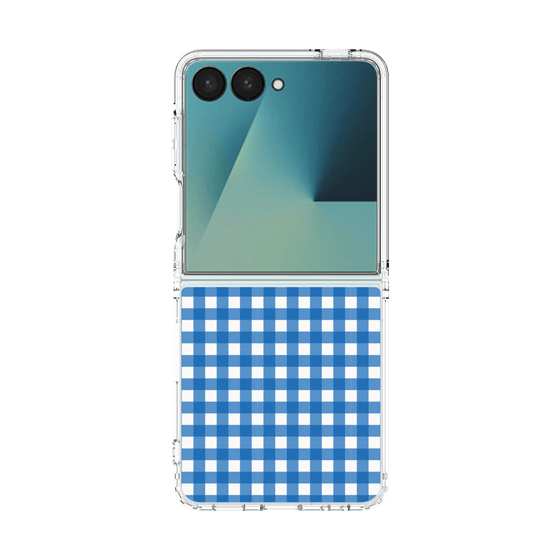 クリアケース［ Checkered Blue - ギンガムチェック ブルー ］