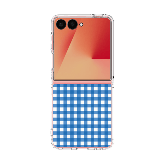 クリアケース［ Checkered Blue - ギンガムチェック ブルー ］