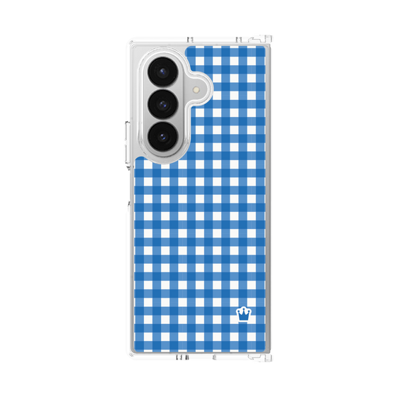 クリアケース［ Checkered Blue - ギンガムチェック ブルー ］