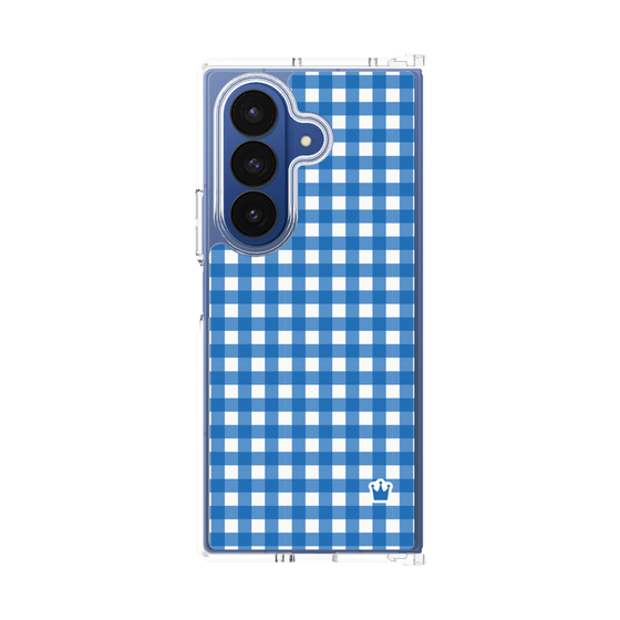 クリアケース［ Checkered Blue - ギンガムチェック ブルー ］