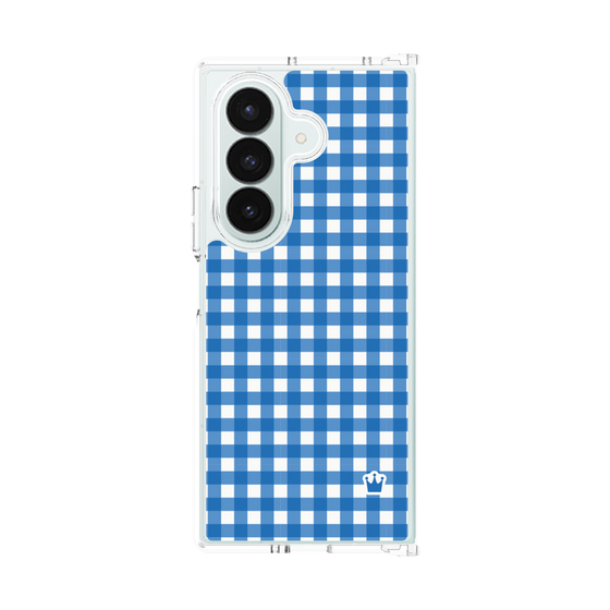 クリアケース［ Checkered Blue - ギンガムチェック ブルー ］