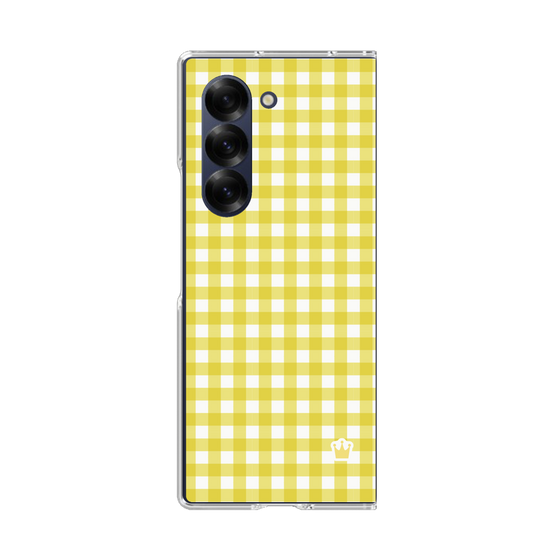 クリアケース［ Checkered Yellow - ギンガムチェック イエロー ］