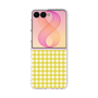 クリアケース［ Checkered Yellow - ギンガムチェック イエロー ］