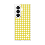 クリアケース［ Checkered Yellow - ギンガムチェック イエロー ］
