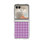 クリアケース［ Checkered Purple - ギンガムチェック パープル ］