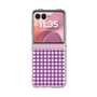 クリアケース［ Checkered Purple - ギンガムチェック パープル ］