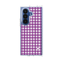 クリアケース［ Checkered Purple - ギンガムチェック パープル ］
