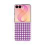 クリアケース［ Checkered Purple - ギンガムチェック パープル ］