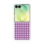 クリアケース［ Checkered Purple - ギンガムチェック パープル ］