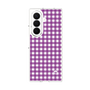 クリアケース［ Checkered Purple - ギンガムチェック パープル ］