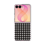 クリアケース［ Checkered Purple - ギンガムチェック ブラック ］