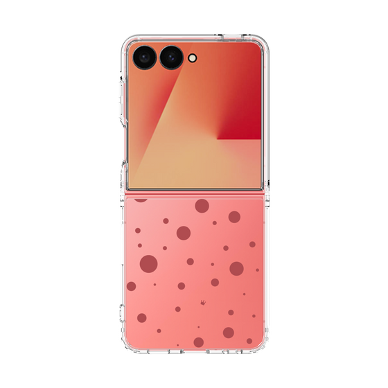 クリアケース［ Dippin dots Red - ディッピンドッツ レッド ］