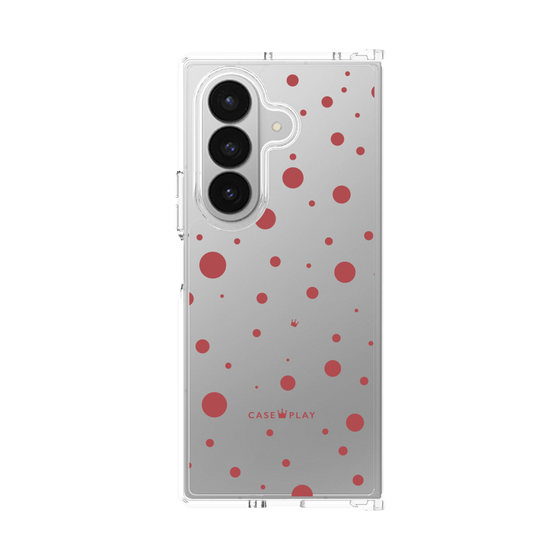 クリアケース［ Dippin dots Red - ディッピンドッツ レッド ］