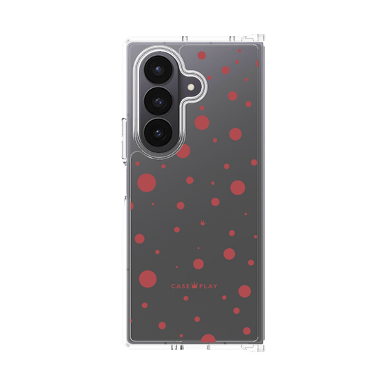 クリアケース［ Dippin dots Red - ディッピンドッツ レッド ］