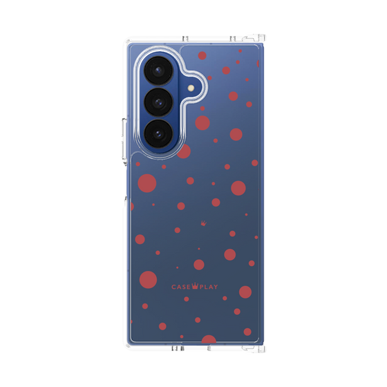 クリアケース［ Dippin dots Red - ディッピンドッツ レッド ］