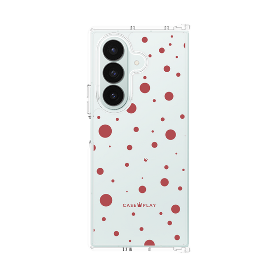 クリアケース［ Dippin dots Red - ディッピンドッツ レッド ］
