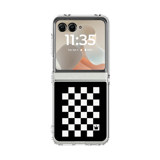 クリアケース［ Racing checkered flag - レーシングチェッカーフラッグ ］