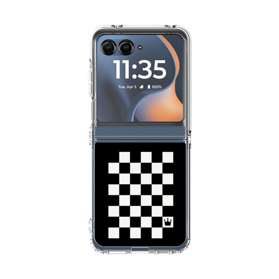 クリアケース［ Racing checkered flag - レーシングチェッカーフラッグ ］