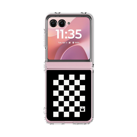 クリアケース［ Racing checkered flag - レーシングチェッカーフラッグ ］