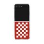 クリアケース［ Racing checkered flag Red - レーシングチェッカーフラッグ レッド ］