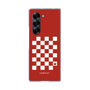 クリアケース［ Racing checkered flag Red - レーシングチェッカーフラッグ レッド ］