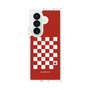 クリアケース［ Racing checkered flag Red - レーシングチェッカーフラッグ レッド ］