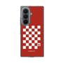 クリアケース［ Racing checkered flag Red - レーシングチェッカーフラッグ レッド ］
