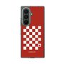 クリアケース［ Racing checkered flag Red - レーシングチェッカーフラッグ レッド ］