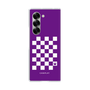 クリアケース［ Racing checkered flag Purple - レーシングチェッカーフラッグ パープル ］