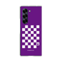 クリアケース［ Racing checkered flag Purple - レーシングチェッカーフラッグ パープル ］