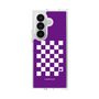 クリアケース［ Racing checkered flag Purple - レーシングチェッカーフラッグ パープル ］