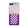 クリアケース［ Racing checkered flag Purple - レーシングチェッカーフラッグ パープル ］