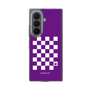 クリアケース［ Racing checkered flag Purple - レーシングチェッカーフラッグ パープル ］