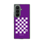 クリアケース［ Racing checkered flag Purple - レーシングチェッカーフラッグ パープル ］
