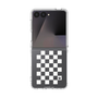 クリアケース［ Racing checkered flag White - レーシングチェッカーフラッグ ホワイト ］
