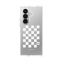 クリアケース［ Racing checkered flag White - レーシングチェッカーフラッグ ホワイト ］