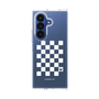 クリアケース［ Racing checkered flag White - レーシングチェッカーフラッグ ホワイト ］
