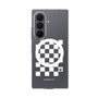 クリアケース［ Racing checkered flag White - レーシングチェッカーフラッグ ホワイト ］
