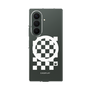 クリアケース［ Racing checkered flag White - レーシングチェッカーフラッグ ホワイト ］