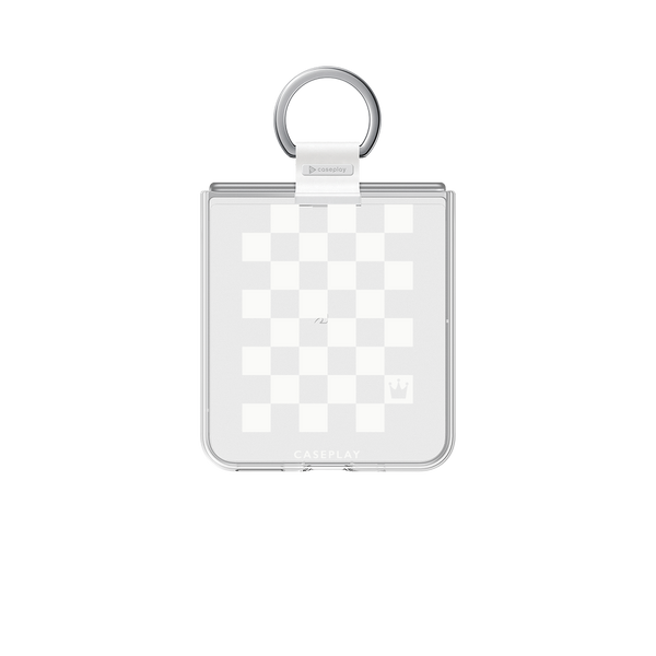 クリアケース for Libero Flip［ Racing checkered flag White  