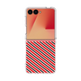 クリアケース［ Small Stripe - Red × Black ］