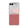 クリアケース［ Small Stripe - Red × Black ］