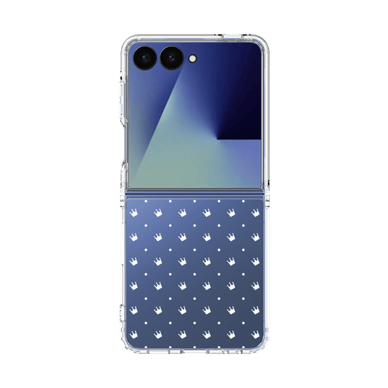 クリアケース［ CASEPLAY Crown dots White - ケースプレイ・クラウン・ドッツ ホワイト ］