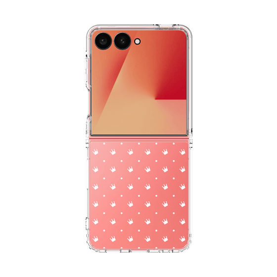 クリアケース［ CASEPLAY Crown dots White - ケースプレイ・クラウン・ドッツ ホワイト ］