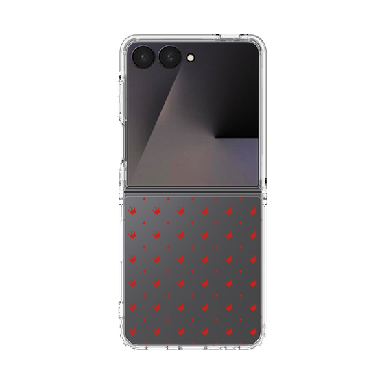 クリアケース［ CASEPLAY Crown dots Red - ケースプレイ・クラウン・ドッツ レッド ］