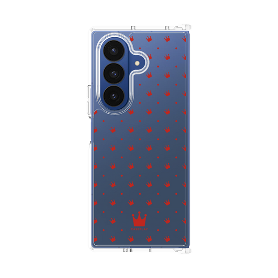 クリアケース［ CASEPLAY Crown dots Red - ケースプレイ・クラウン・ドッツ レッド ］