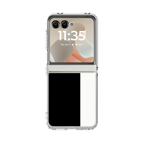 クリアケース［ CASEPLAY Bi-Colors Black & White - ケースプレイ・バイカラー ブラック＆ホワイト ］