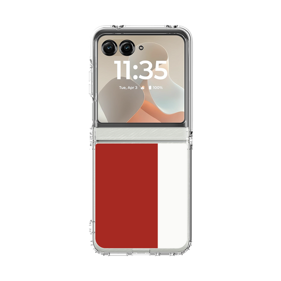 クリアケース［ CASEPLAY Bi-Colors Red & White - ケースプレイ・バイカラー レッド＆ホワイト ］